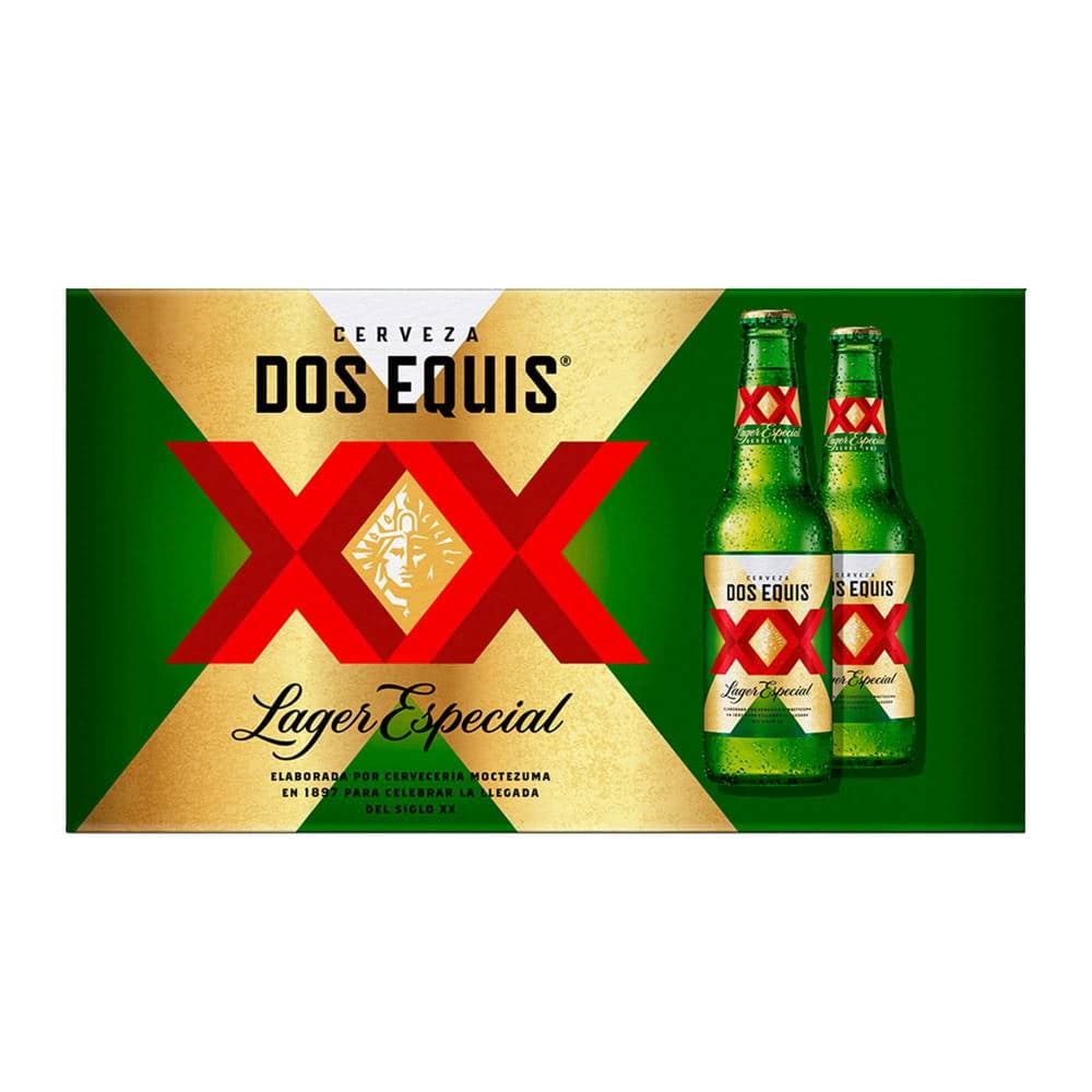 Cerveza clara Dos Equis 24 botellas de 355 ml c/U
