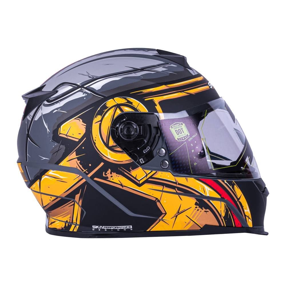 Casco Shaft Spartan Coraza Gray Gold Talla Grande