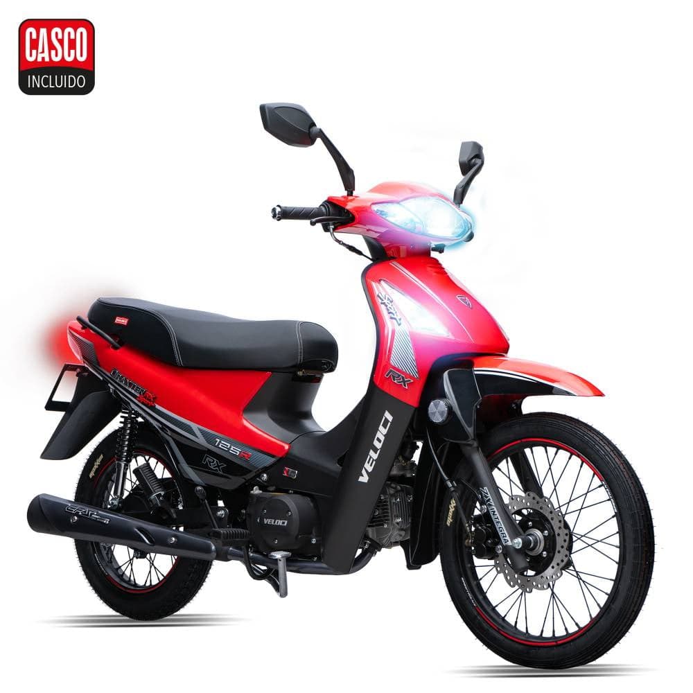 Motocicleta Veloci Draxter RX Sport 125cc Rojo 2025