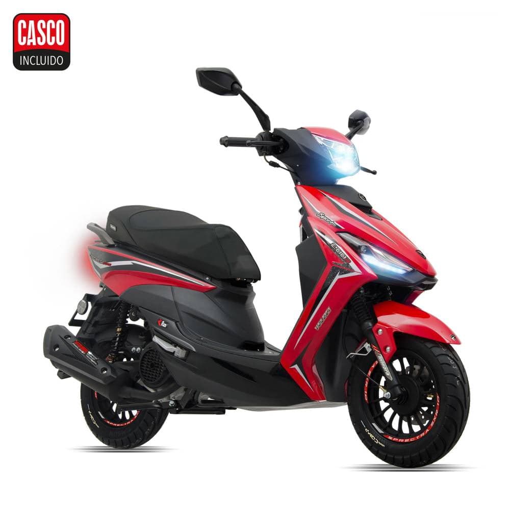 Motocicleta Veloci Hasback 200cc roja 2025