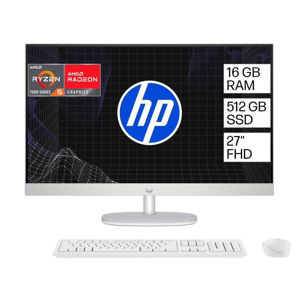 Desktop hp all in one amd ryzen 5/16 gb ram/512 gb ssd 27-Cr0013la