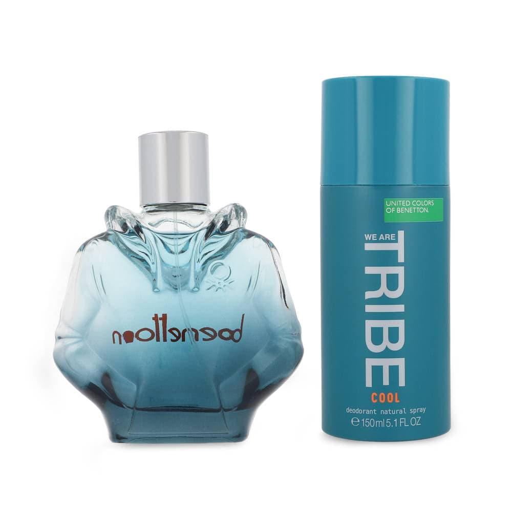 Benetton Eau de Toilette We Are Tribe Cool para Caballero 90 ml + Desodorante