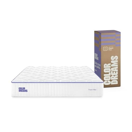 COLORDREAMS Colchón King MAX Foam 28 cm | Memory Foam | Firmeza Media | Hipoalergénico y antiácaros | Transpirable | 200x200 cm | Colchones en Caja | 30 Noches de Prueba y 5 años de garantía