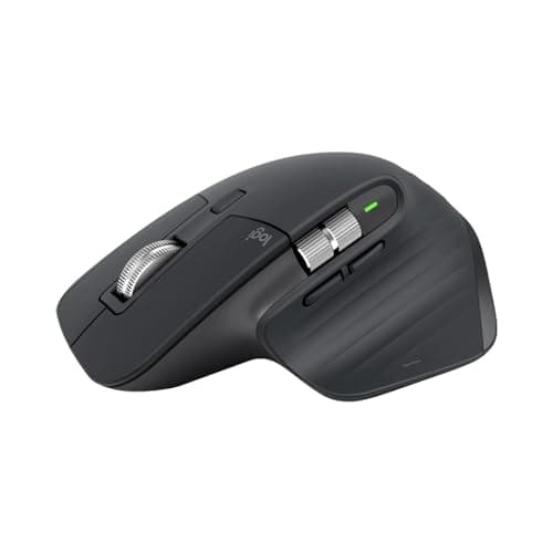 Logitech MX Master 3S Mouse Inalámbrico de Desempeño, Scrolling Ultra-rápido, 8K dpi, Seguimiento sobre Vidrio, Clics Silenciosos, USB-C, Bluetooth