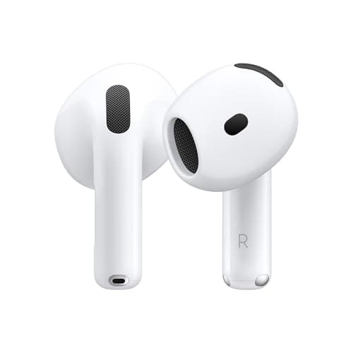 Audífonos inalámbricos AirPods 4 de Apple con Bluetooth,Audio Espacial Personalizado,Resistentes al Polvo,al Agua y al Sudor,Chip H2,hasta 30 Horas de batería,fácil configuración para el iPhone