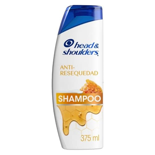 Head & Shoulders Shampoo Anti-Resequedad Nutrición Diaria, Miel Aceites y Esenciales 375 ml