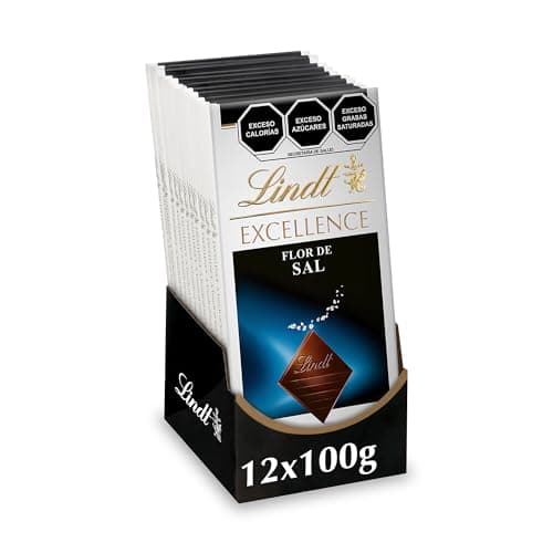 Lindt Excellence Chocolate Sal, 1200g - Paquete de 12