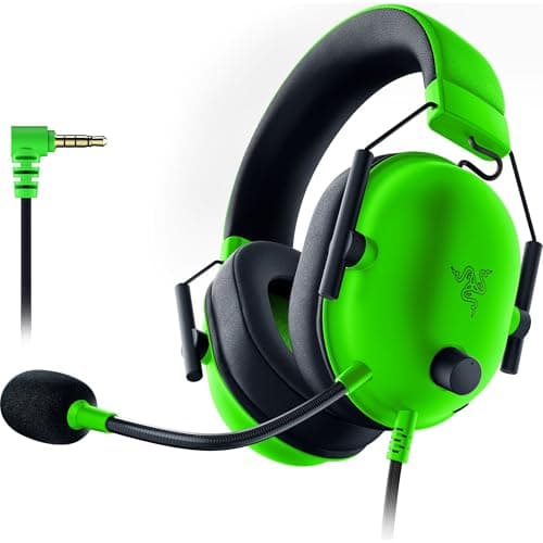 Razer BlackShark V2 X Gaming Headset: 7.1 Surround Sound - 50mm Drivers - Memory Foam Ear Cushions - For PC, PS5, PS4, Switch, Xbox One, Xbox Series X|S, Mobile - 3.5mm Audio Jack