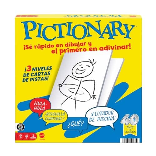 Pictionary Juego de Mesa Original 40 Aniversario para niños de 8 años