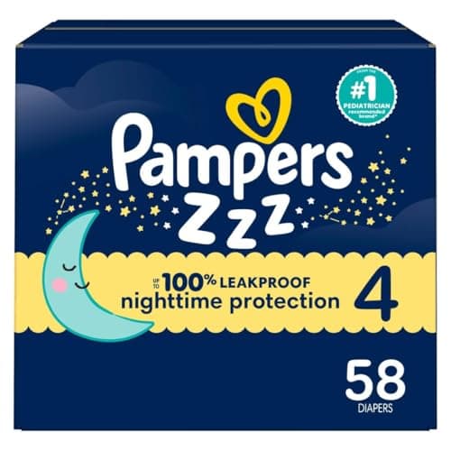 Pampers Pañales Desechables ZZZ para la noche Etapa 4, 58 Unidades