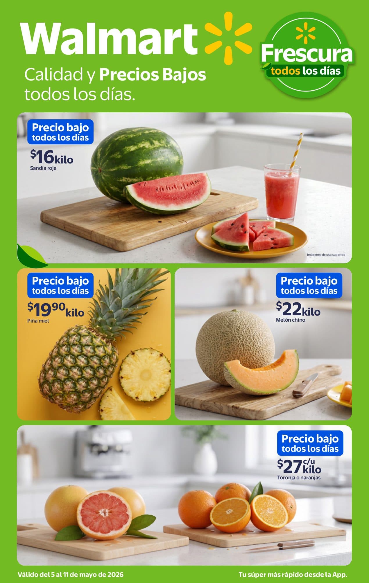 Folleto Martes de Frescura Walmart 5 de mayo de 2026 - portada