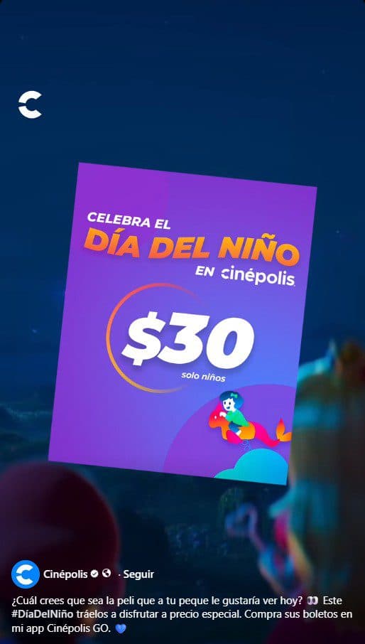 Entradas para Niños a en Cinépolis por el Día del Niño