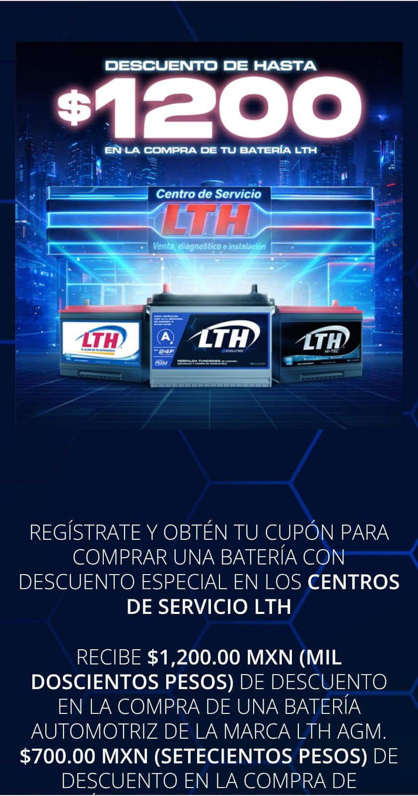 Aprovecha hasta de descuento