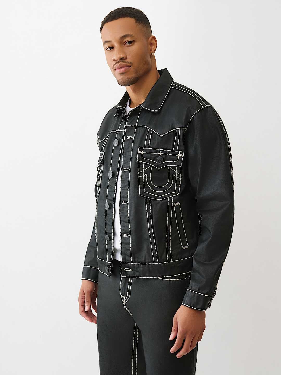 Chamarra Oversized Super T Coated de True Religion con 80% de descuento