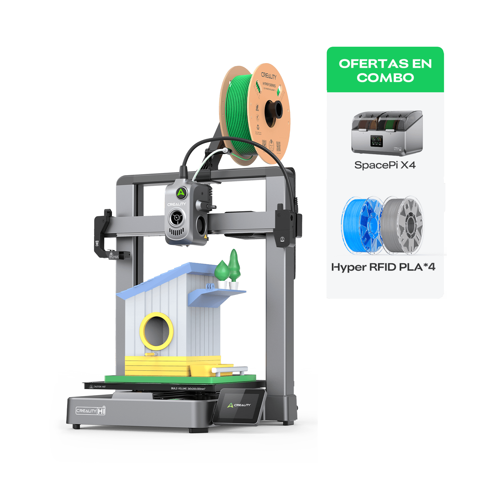 Paquete Creality Hi Combo: Impresora 3D y Filamentos para Proyectos