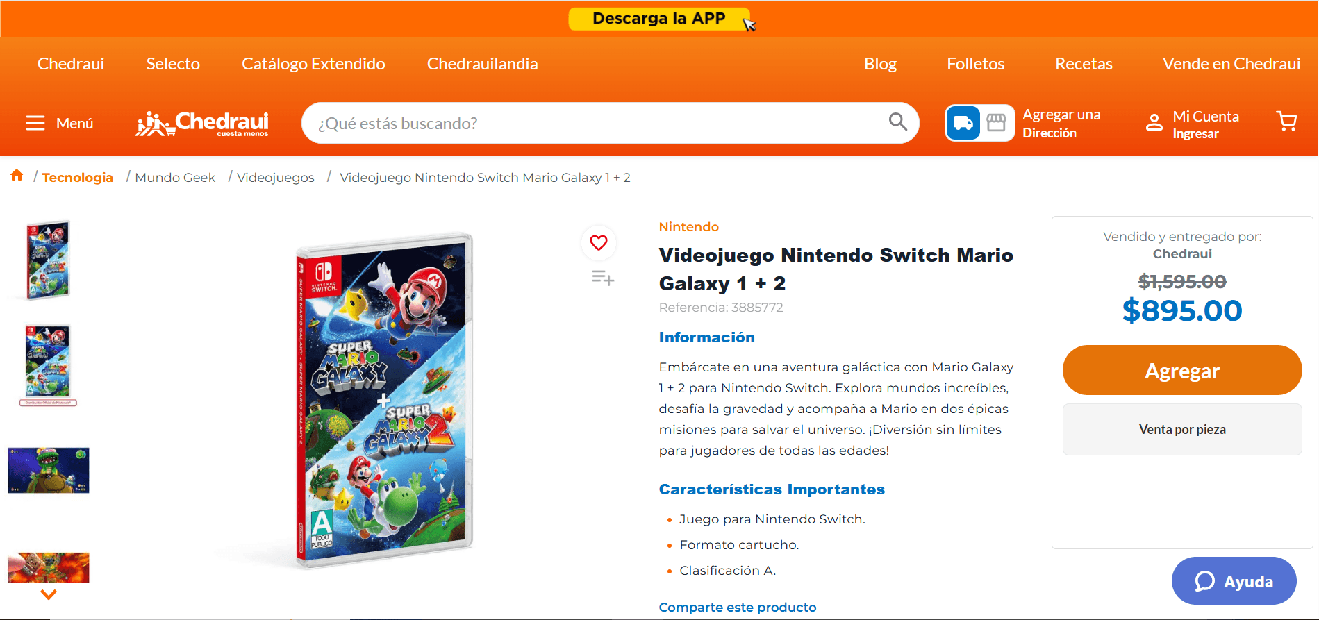 Super Mario Galaxy y Super Mario Galaxy 2 para Nintendo Switch