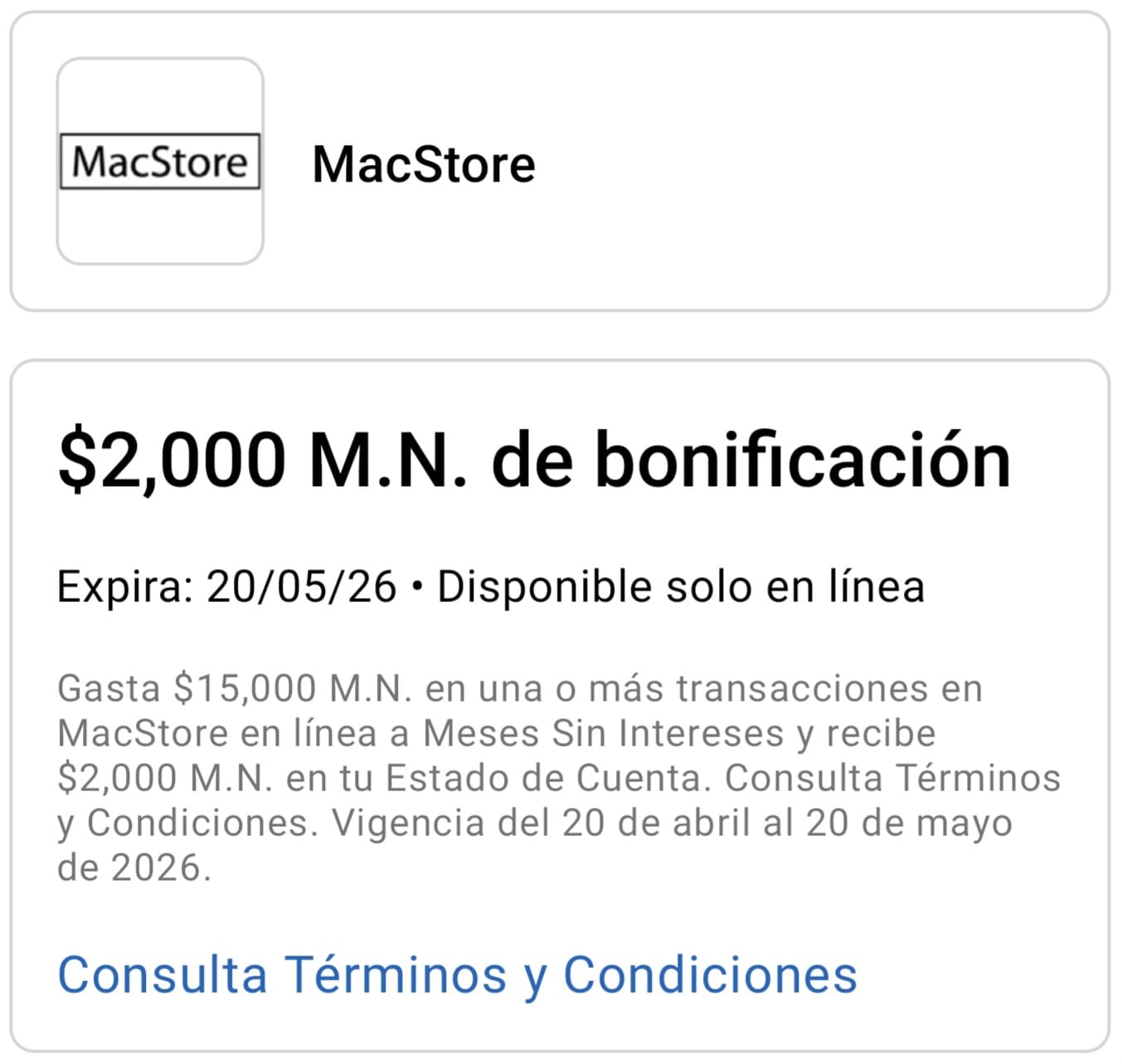 Bonificación de al acumular a MSI